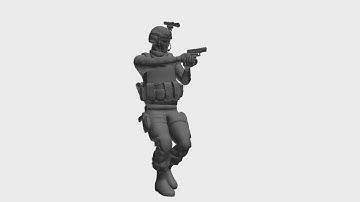 Animation 3ds max - Locomotion Pistol Walk to Run