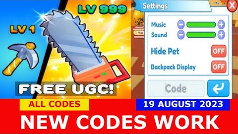 *NEW UPDATE CODES* [UPD] Clicker Mining Simulator ROBLOX | ALL CODES | 19 AUGUST 2023