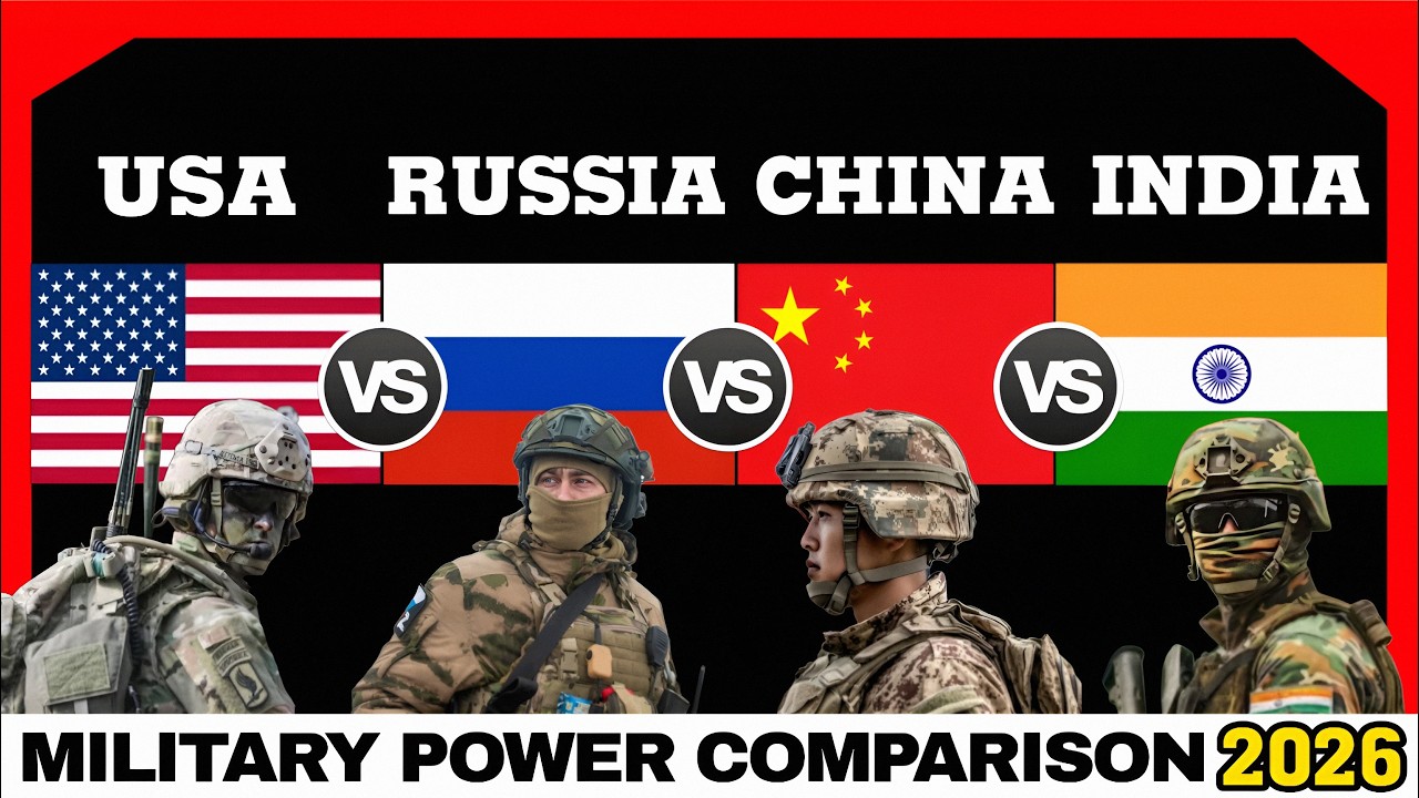 USA vs Russia vs China vs India Military Power Comparison 2026 | India ...