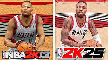 Scoring With Damian Lillard In Every NBA 2K