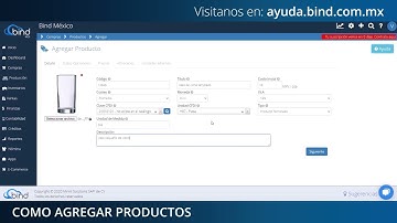 Cómo agregar productos en Bind ERP | Catálogo, precios y existencias paso a paso
