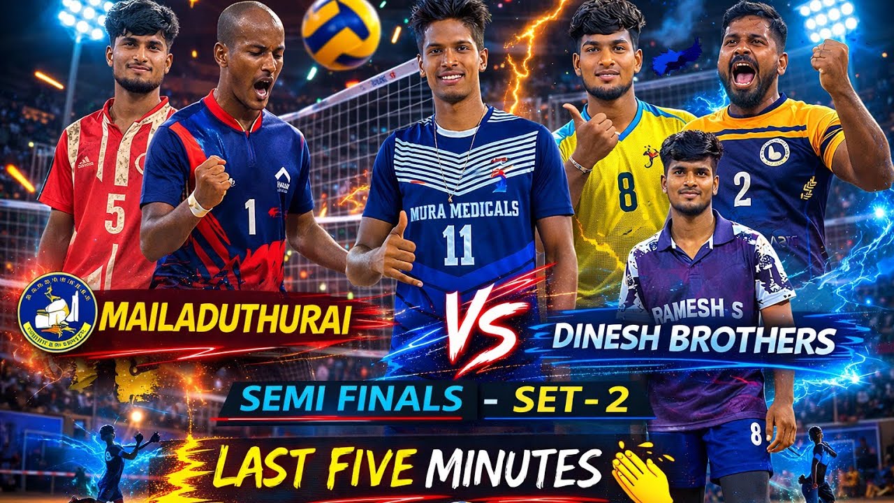 ‼️Semi Finals ‼️Set-2 Dinesh Friends 🆚Sai Mayiladuthurai ‼️