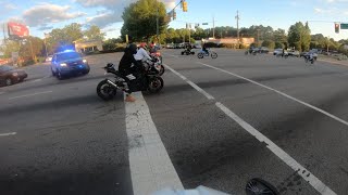 Motorcycles vs cops 2021