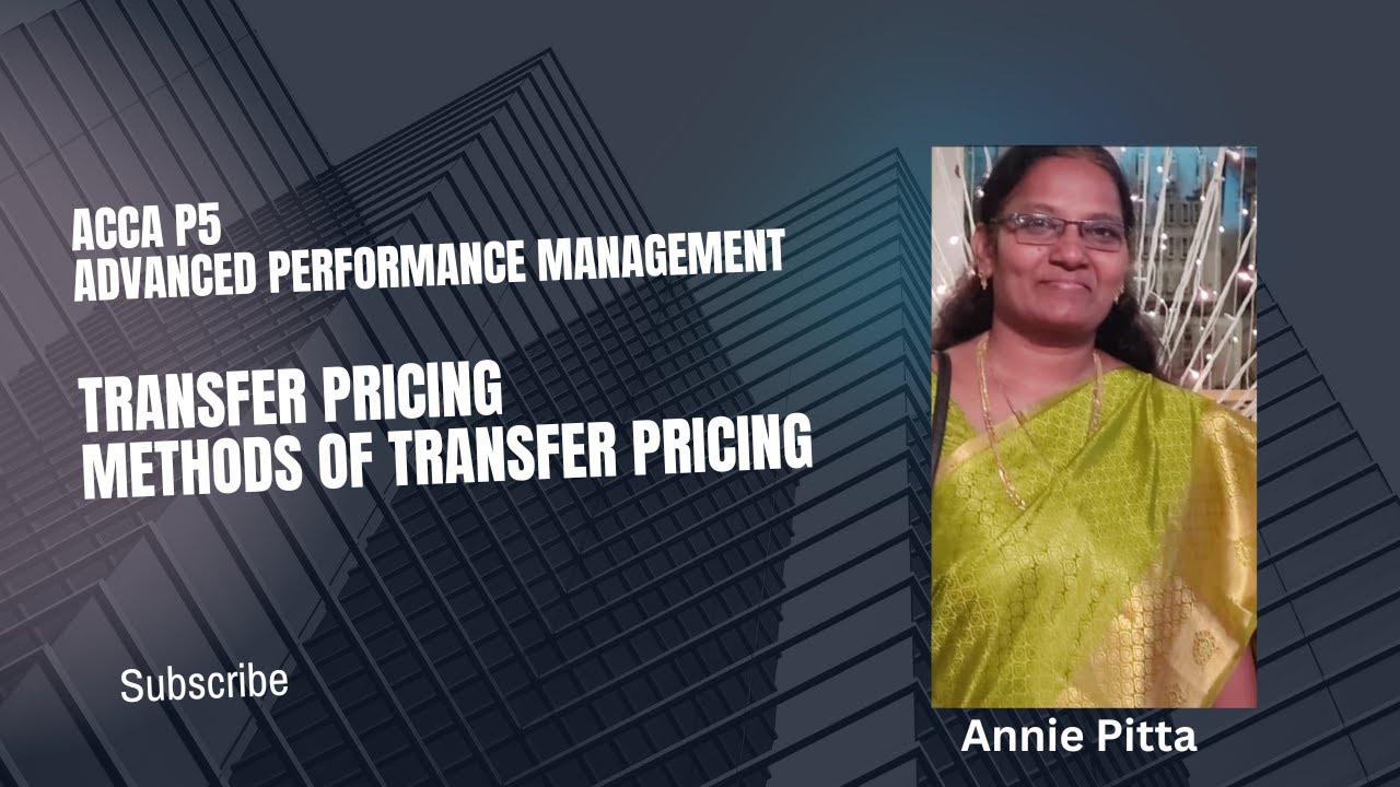 ACCA P5 Advanced Performance Management - Transfer Price - YouTube