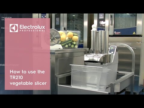 Vegetable Slicer TR210 Vegetable Slicer with Automatic Hopper on