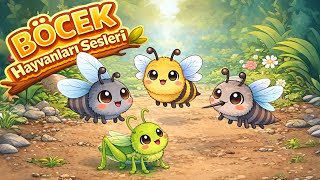 🦗 Böcek Hayvanları Sesleri Çocuklar İçin Eğitici Hayvan Sesleri Hayvan Sesleri
