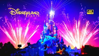 4K Disney Illuminations 2023 I Disney Illuminations Disneyland Paris I Disney Castle Illumination I