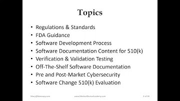 510(k) Software Validation Documentation Webinar Announcement