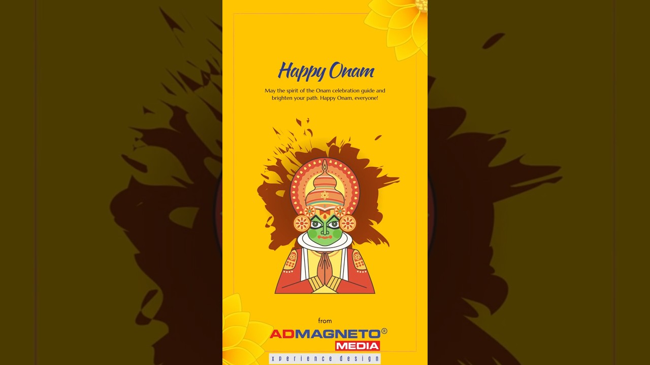 🌼 Happy Onam from Admagneto Media! 🌼Wishing everyone a joyous and prosperous 