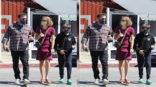 Ben Affleck Enjoys An Ice Cream Date With Daughters Violet, 15, & Seraphina, 12, After NYC Trip With