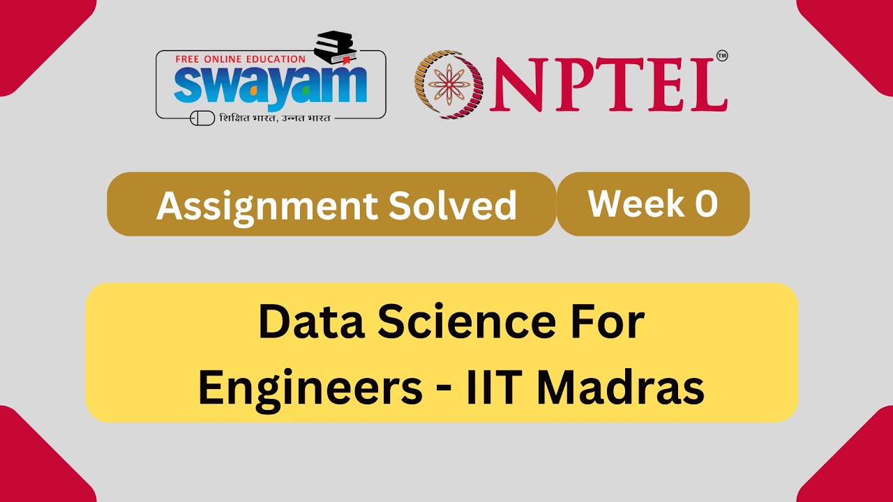 nptel data science for engineers assignment 0 answers 2023
