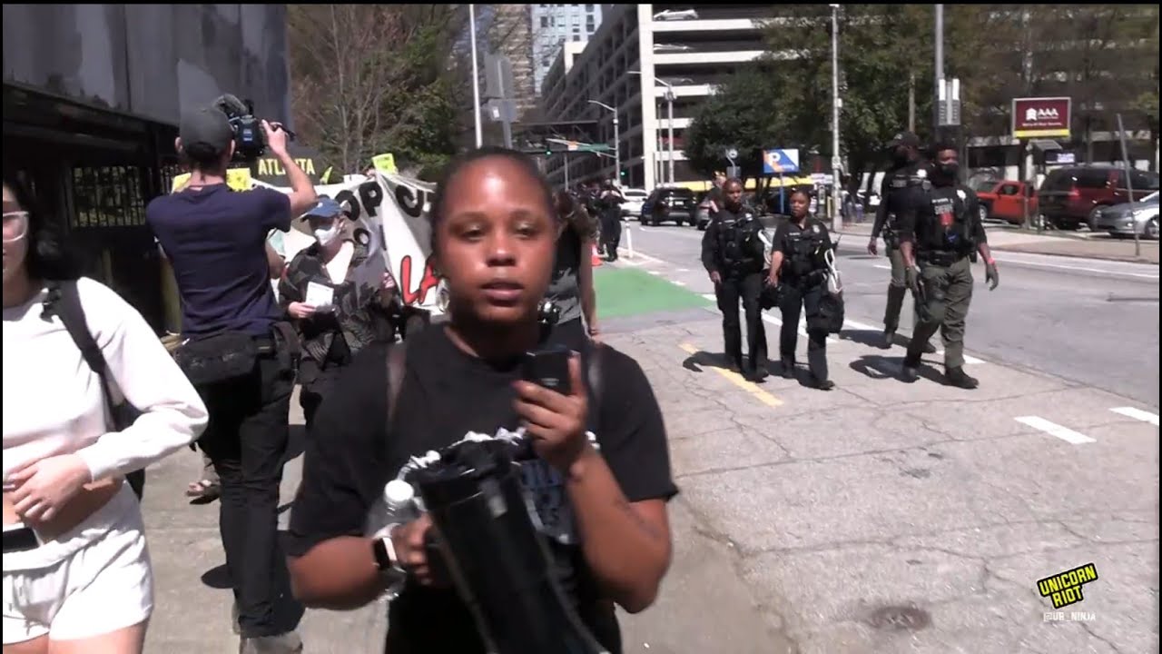 "Stop Cop City" Protest Actions in Downtown Atlanta - YouTube