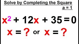 Algebra - Ch. 25: Solving a Quadratic Equation (15 of 25) Solve by Completing the Square    Ex. 1