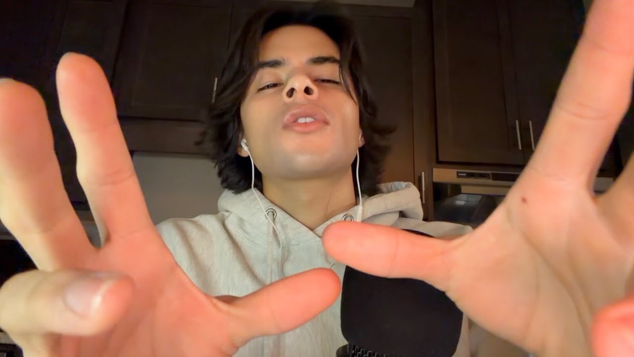 ASMR mouth sounds and hand triggers in my new kitchen