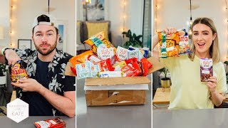 British People Trying snacks & candy from Israel - In The Kitchen With Kate