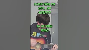 3 GREAT BLINK 182 RIFFS... BUT ACOUSTIC!! #shorts #blink182 #poppunkrock #viralvideo