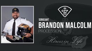 Procession for OPP Sergeant Brandon Malcolm