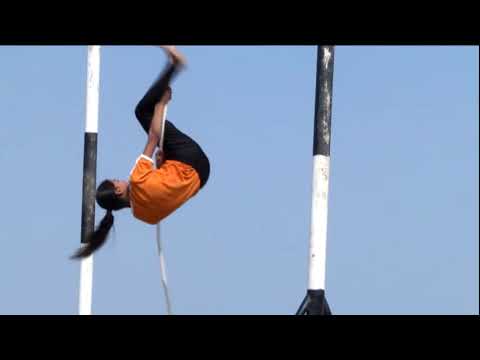 Rope Mallakhamb on Annual day at Athare Patil Public School Ground ...