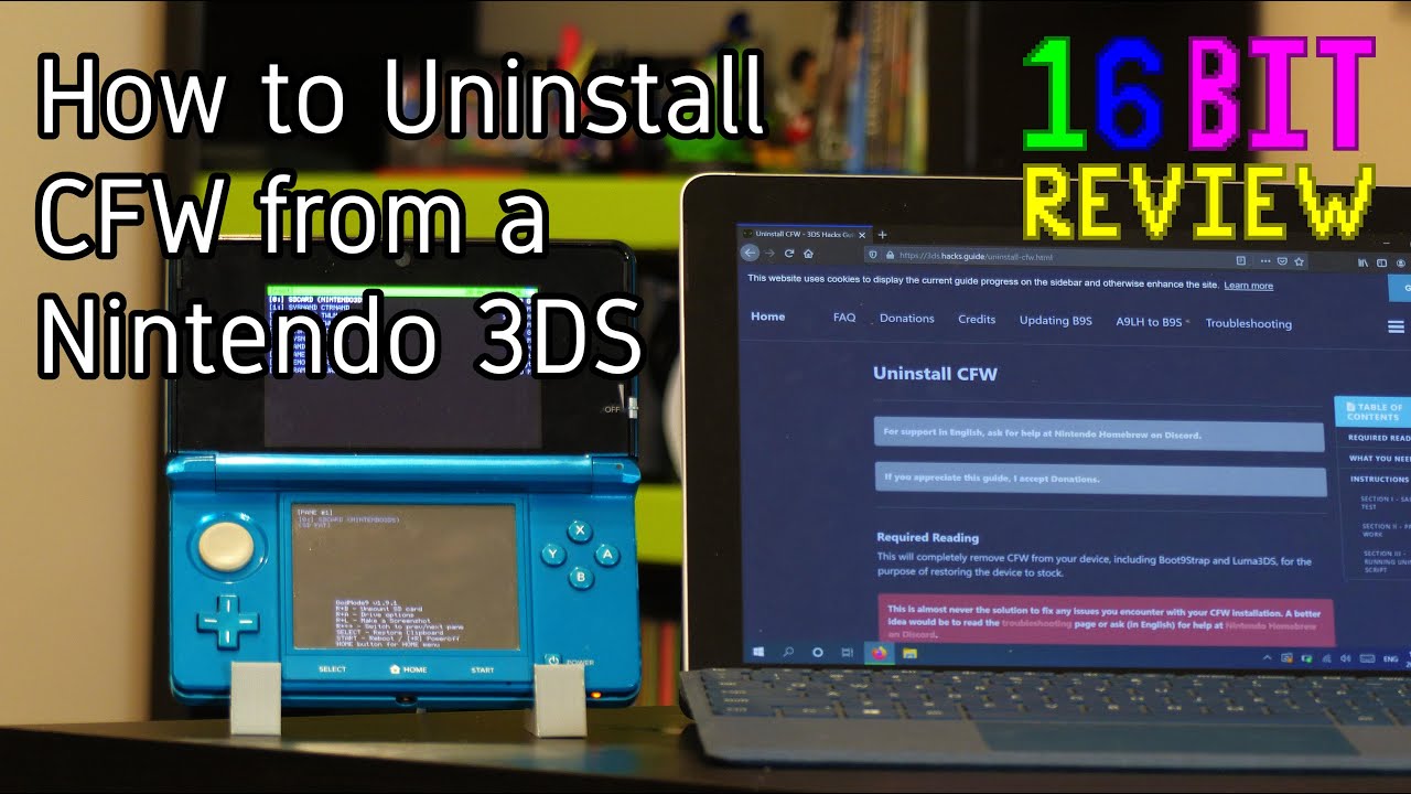 How to Uninstall CFW from a Nintendo 3DS - 16 Bit Guide