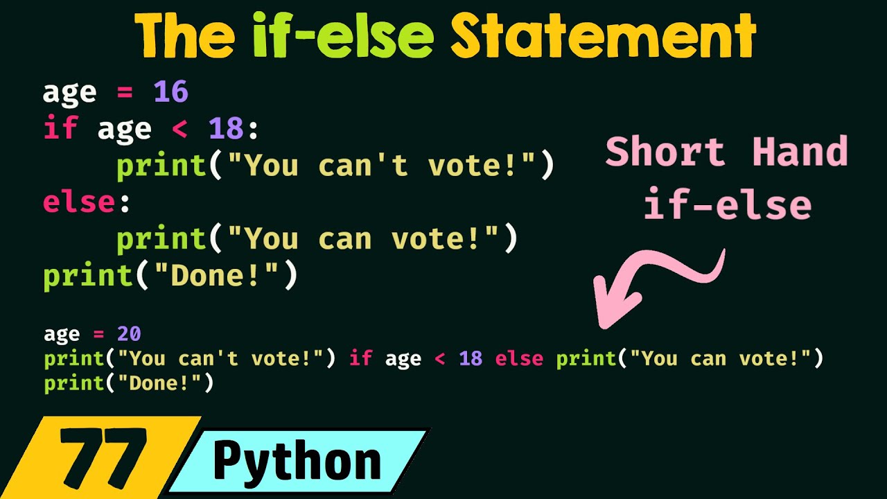 python short if else assignment