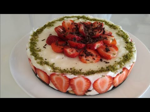 Pratik Çilekli Pasta Tarifi ✔️ Çilekli Pasta ????Çay Saati Tarifleri /Sütlü Tatlı Tarifleri