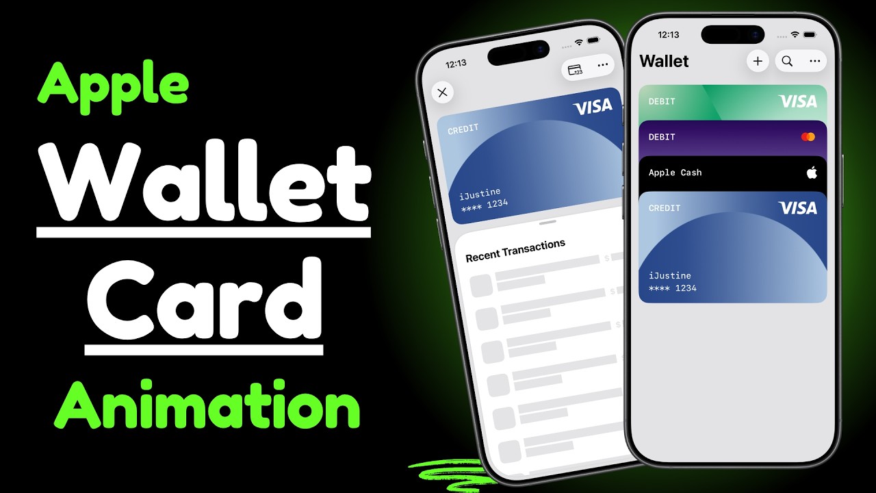 Apple Wallet Card Animation Using SwiftUI | Wallet App Animation Effect ...