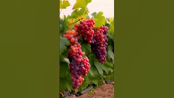 grape growing 2025 3 #fruit #grapegrowing #garden #grapeharvest #farming #vegetables #nature