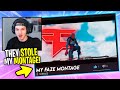 REACTING To People Who STOLE My Montages...