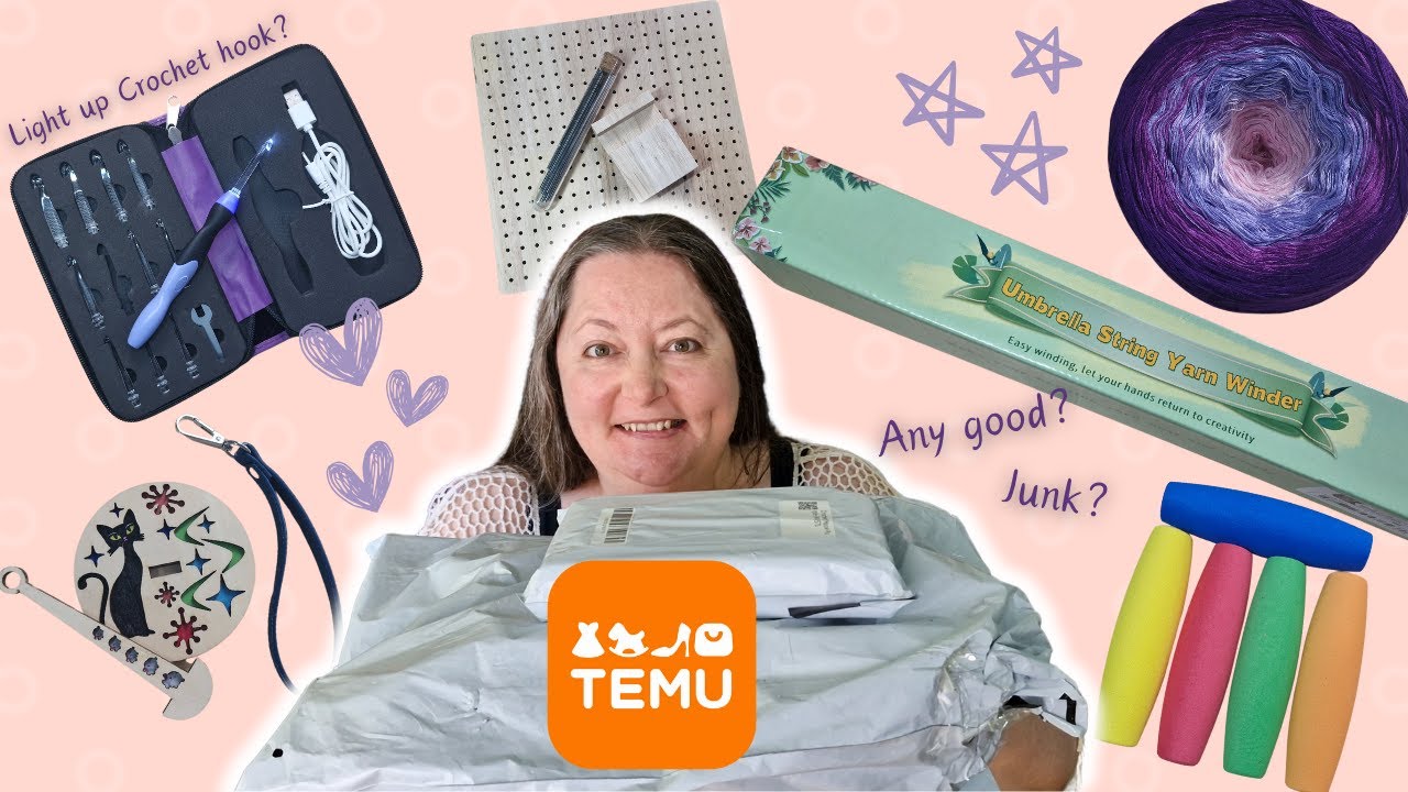 TEMU Crochet Haul & Review | Unboxing Affordable Crochet Supplies! 🧶