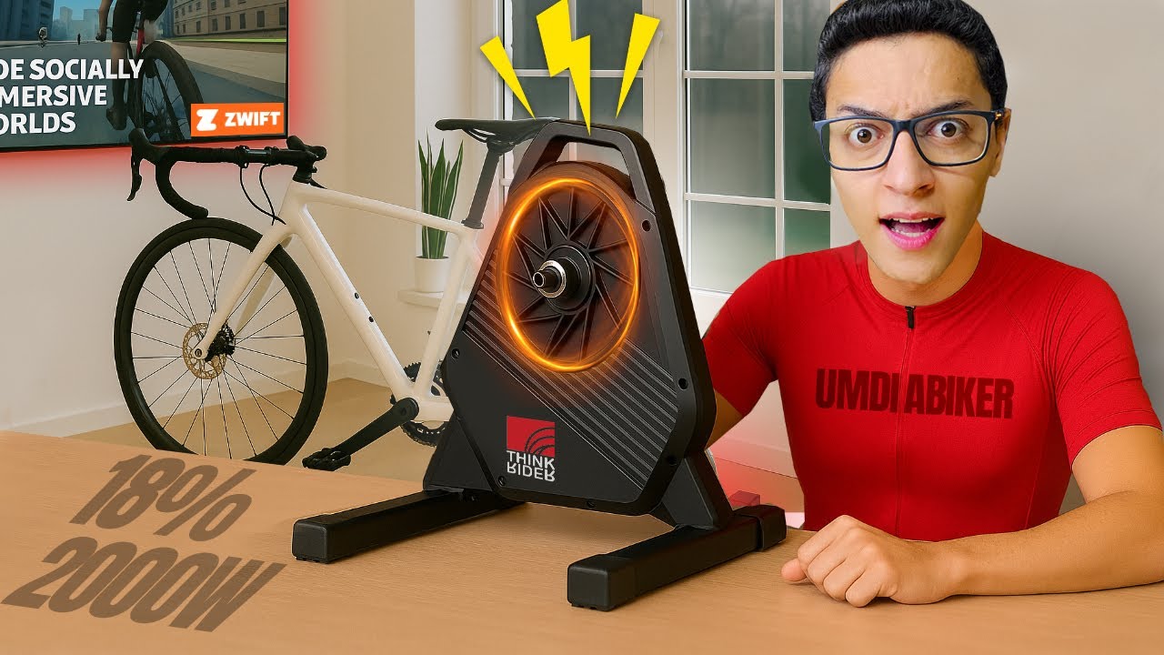 Testei o Rolo de Treino mais BARATO SMART | Simula escalada dentro de casa no Zwift e Mywhoosh