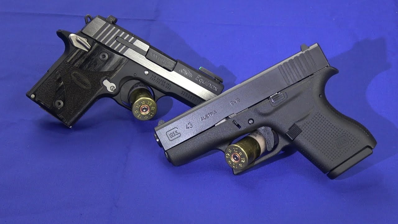 Glock 43 vs SIG P938 - YouTube.