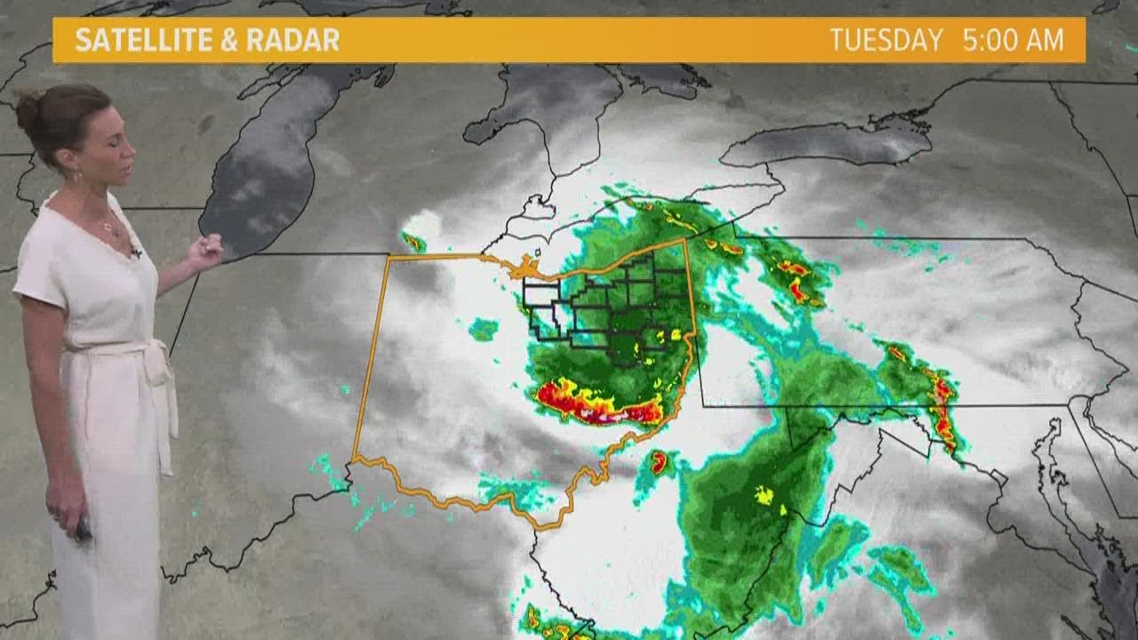 Aftermath of overnight storms in Ohio Cleveland weather forecast for