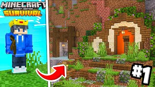 MINECRAFT PE🔥 Survival Series EP 1 in Hindi 1.20 | Made OP Survival Base \& Iron Armour🤩 #minecraftpe