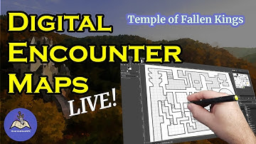 Live: Create a D&D Encounter Map in GIMP | Temple of Fallen Kings