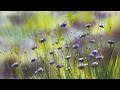 Easy Atmospheric Wildflowers Landscape Watercolour Tutorial