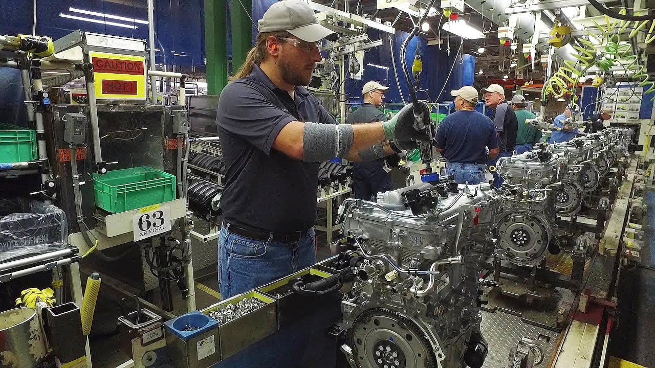 Inside Toyota’s USA Factory | Engine & Gearbox Production Tour