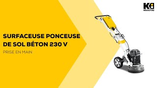 Surfaceuse ponceuse de sol béton 230 V - largeur 280 mm …