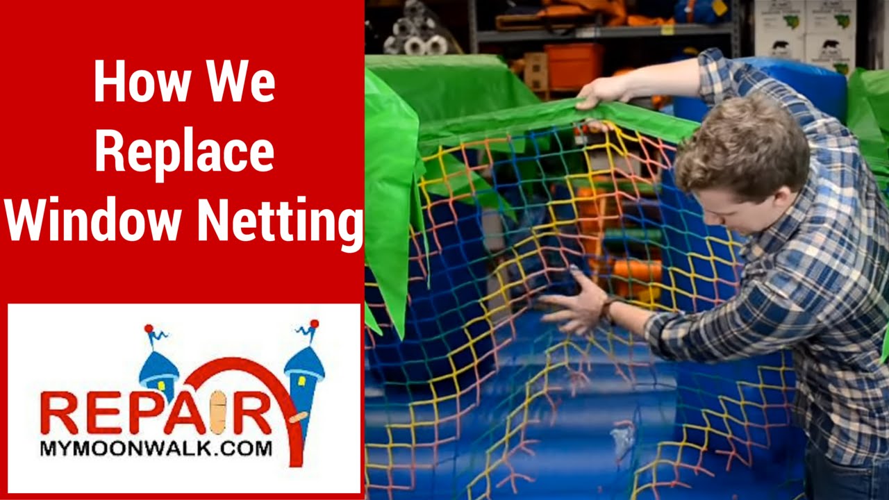 How We Replace Window Netting On An Inflatable