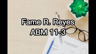 Celebrity MANUSCRIPT AND IMPROMPTU SPEECH || FAME REYES ABM 11-3 || PERFORMANCE TASK Net Worth