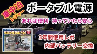 ポータブル電源、車中泊・あれば便利・持っていれば安心
