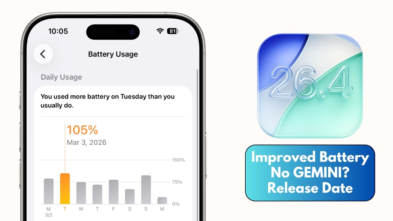iOS 26.4 will FIX all BATTERY LIFE Issues