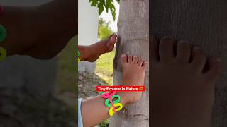 Cute Baby Exploring Nature 🌿👣 #shorts