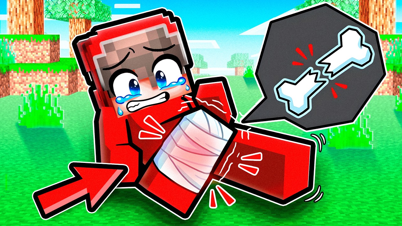 I BROKE My LEG in Minecraft!