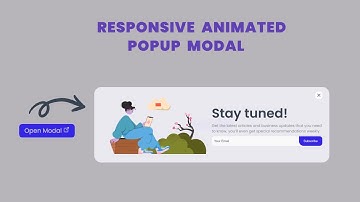 Animated Popup Modal Using HTML CSS & Javascript