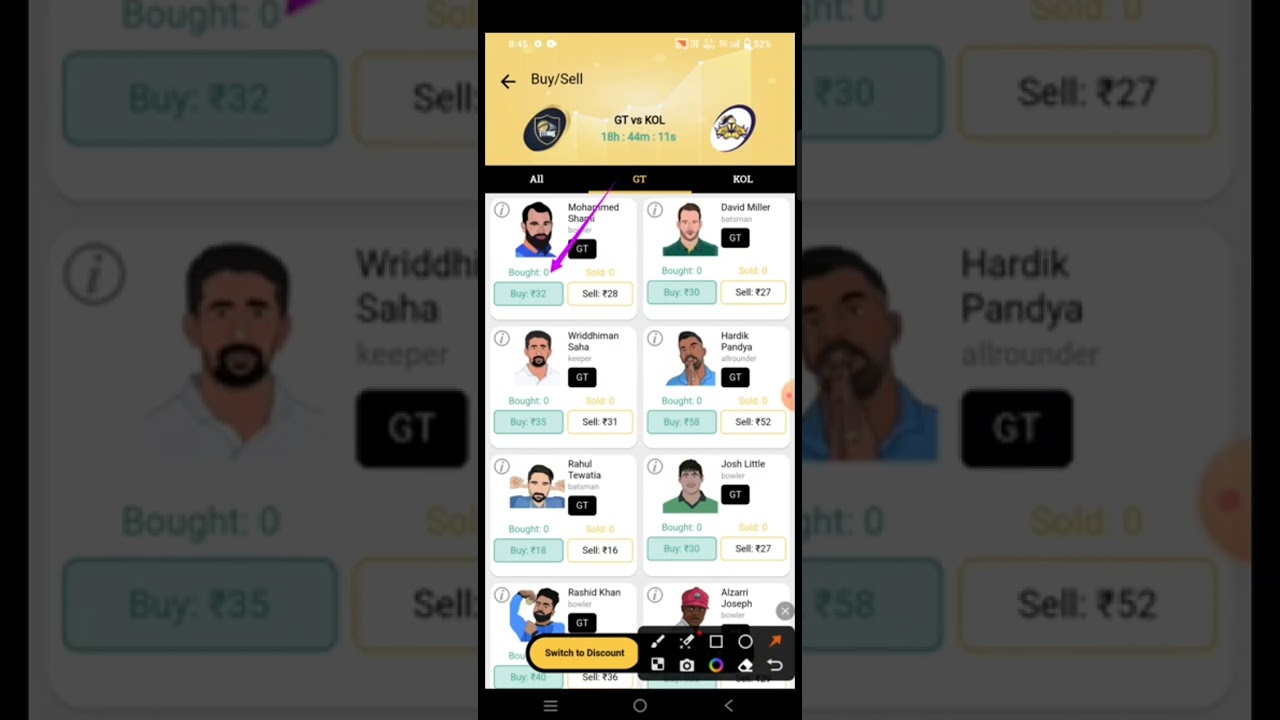 Exchange22 Call Put Best Pick KOL vs GT 🔥🔥🔥🔥