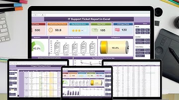 IT Support Ticket Report in Excel