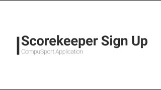 Famous CompuSport: Scorekeeper Sign Up Profile