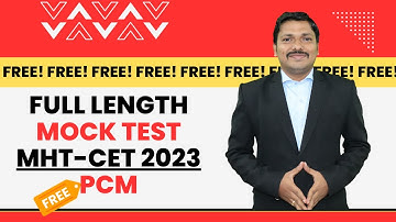 FREE PCM FULL LENGTH MHT-CET 2023 MOCK TEST ON DINESH SIR APP | Dinesh Sir
