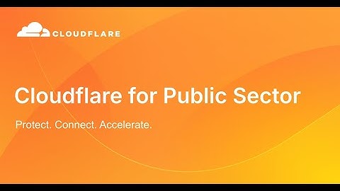 Cloudflare for Public Sector