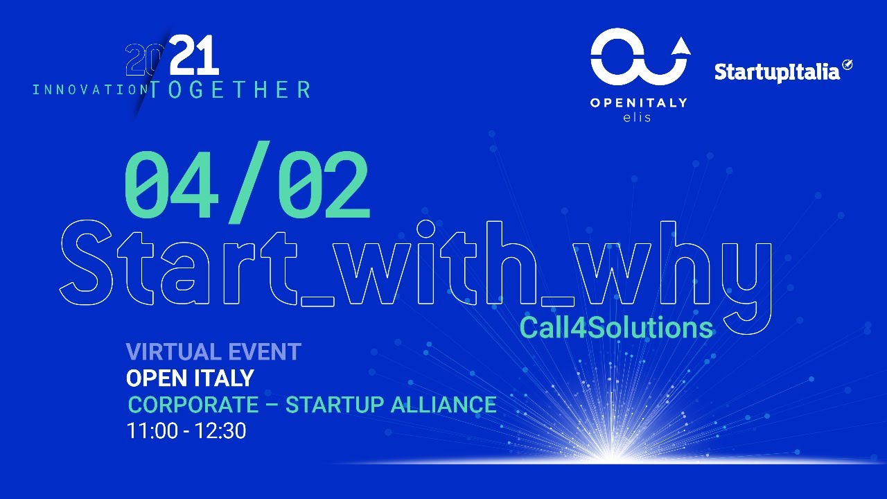 StartupItalia Live: OPEN ITALY 2021 Go-Ahead